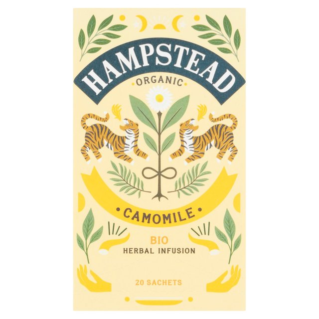 Camomile Infusion Organic Hampstead Tea 20 per pack Botiga