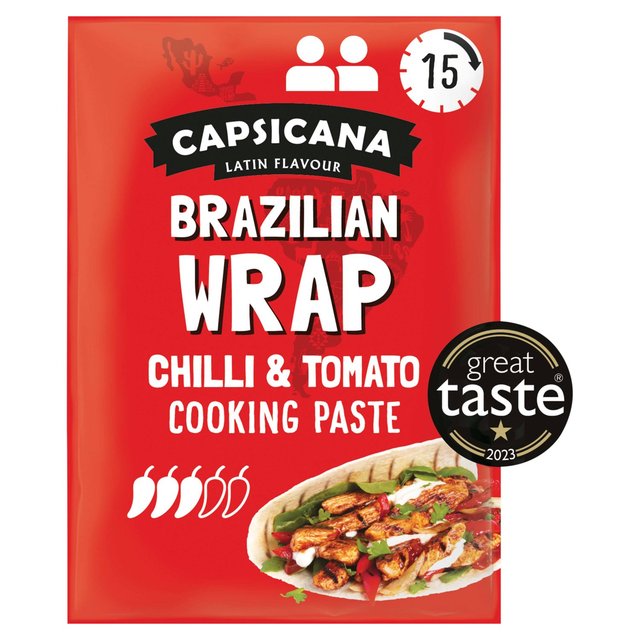 Capsicana Brazilian Chilli & Tomato Fajita Cooking Paste Serves 2 Medium 60g Botiga