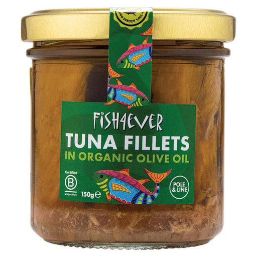 Fish 4 Ever Azores Tuna Fillets in Organic Olive Oil 150g Botiga