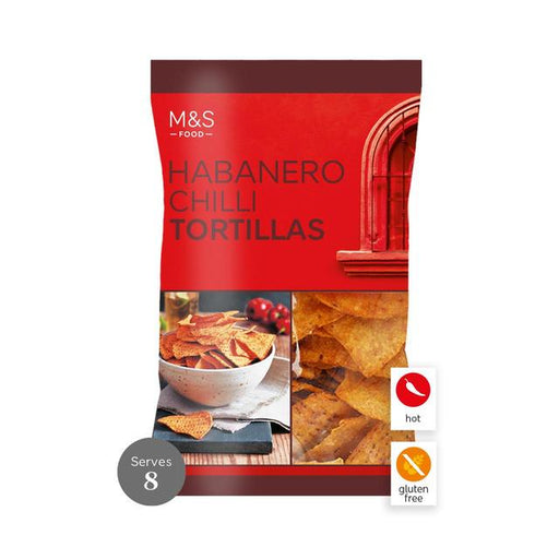 M&S Habanero Chilli Tortilla Chips 200g Botiga