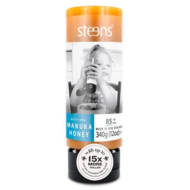 Steens MGO 85 Raw Multi Manuka Honey Squeezy 340g Botiga