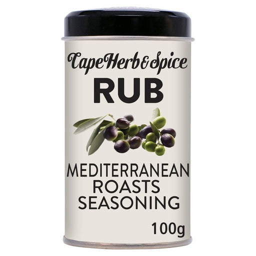 Cape Herb & Spice Mediterranean Roast Seasoning Rub Tin 100g Botiga