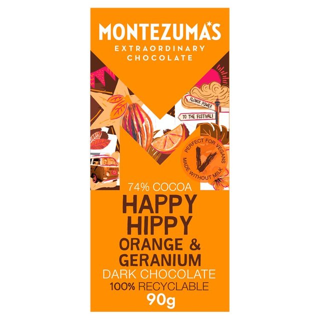 Montezuma's Happy Hippy Orange & Geranium 90g Botiga