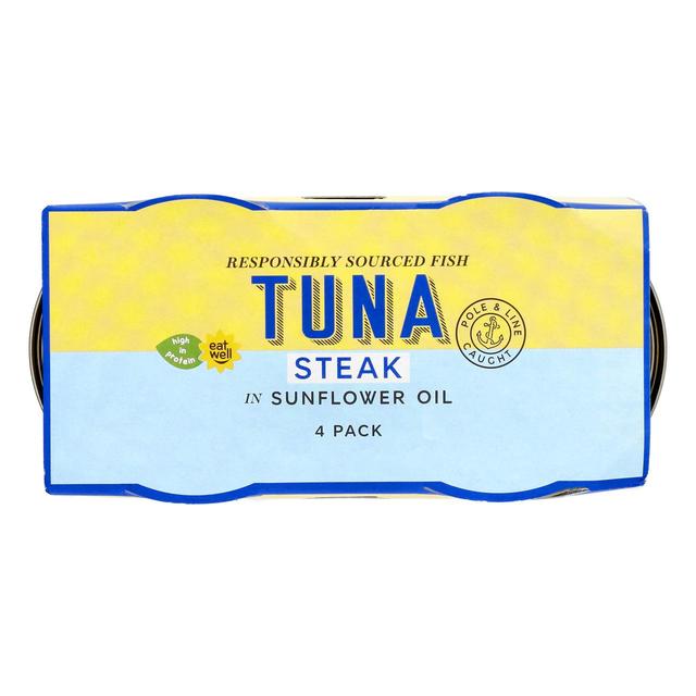 M&S Tuna Steak in Sunflower Oil 4 x 200g Botiga