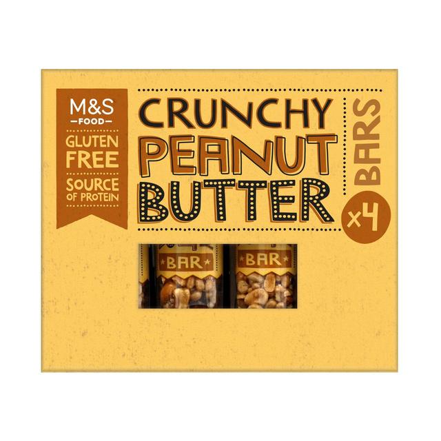 M&S Crunchy Peanut Butter Bars 4 x 40g Botiga