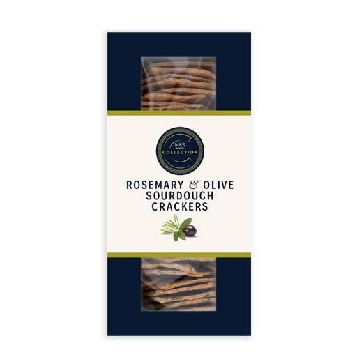 M&S Collection Rosemary & Olive Crackers 130g Botiga