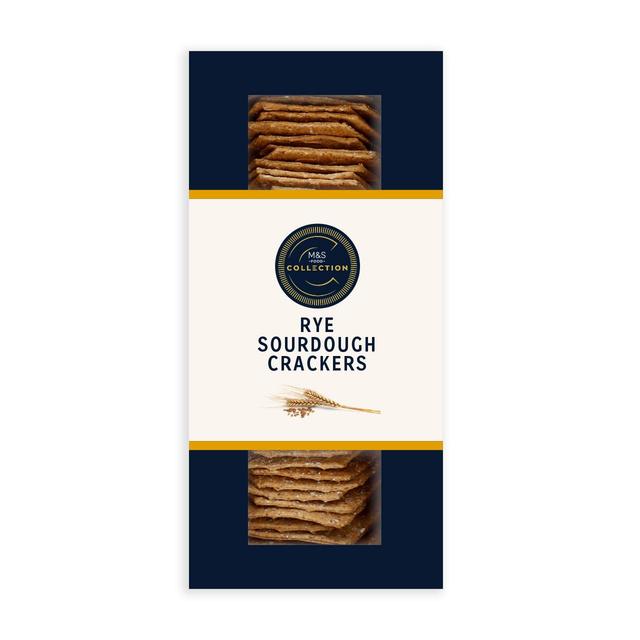 M&S Collection Rye Sourdough Crackers 130g Botiga