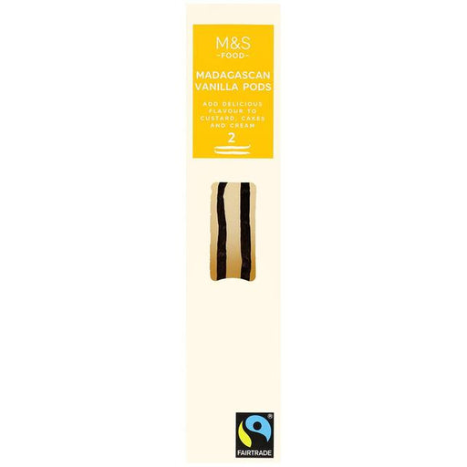 M&S Fairtrade Madagascan Vanilla Pods 2 per pack Botiga