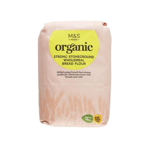 M&S Organic Strong Stoneground Wholemeal Bread Flour 1.5kg Botiga