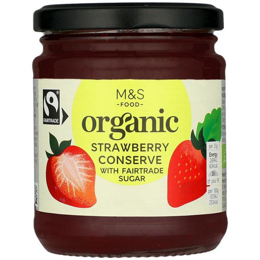 M&S Organic Fairtrade Strawberry Conserve 340g Botiga