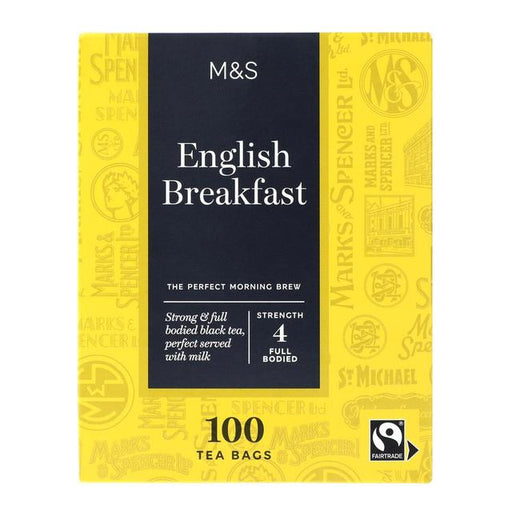 M&S Fairtrade English Breakfast Tea Bags 100 per pack Botiga