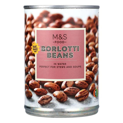 M&S Borlotti Beans in Water 400g Botiga