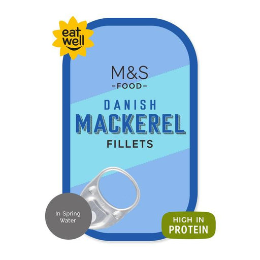 M&S Danish Mackerel Fillets in Spring Water 125g Botiga