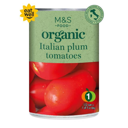 M&S Organic Italian Plum Tomatoes 400g Botiga