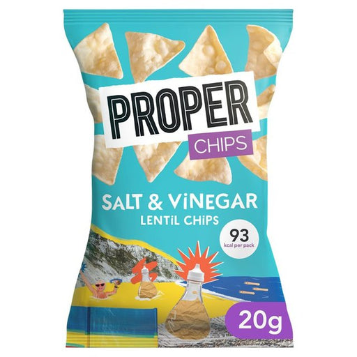 Properchips Salt & Vinegar Lentil Chips 20g Botiga