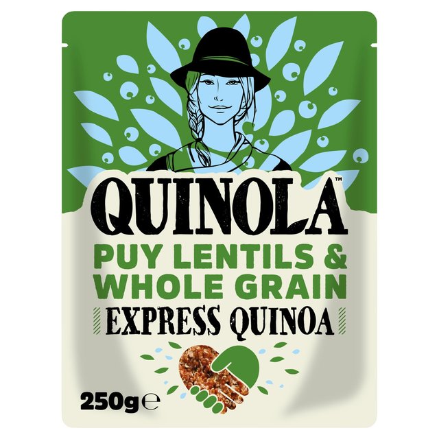 Quinola Puy Lentils & Whole Grain Ready to Eat Quinoa 250g Botiga