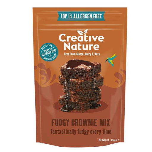 Creative Nature Chia & Cacao Choc Chip Brownie Baking Mix 250g Botiga