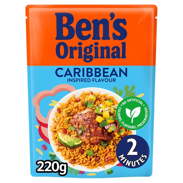 Ben's Original Caribbean Microwave Rice 220g Botiga