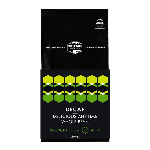Volcano Coffee Works Decaf Delicious Anytime Coffee Beans 200g Botiga