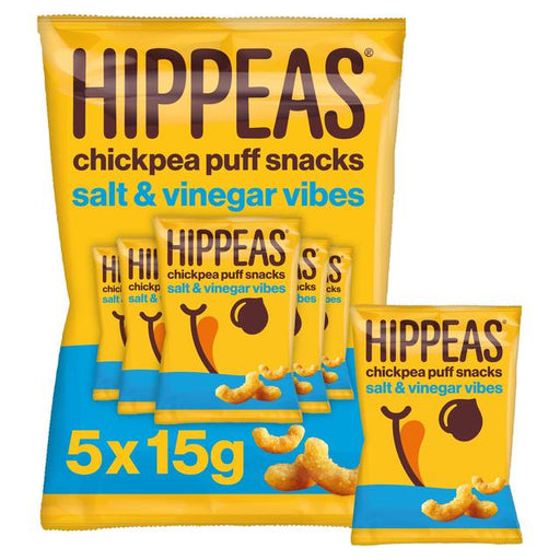 Hippeas Chickpea Puffs - Salt & Vinegar Multipack 5 per pack Botiga