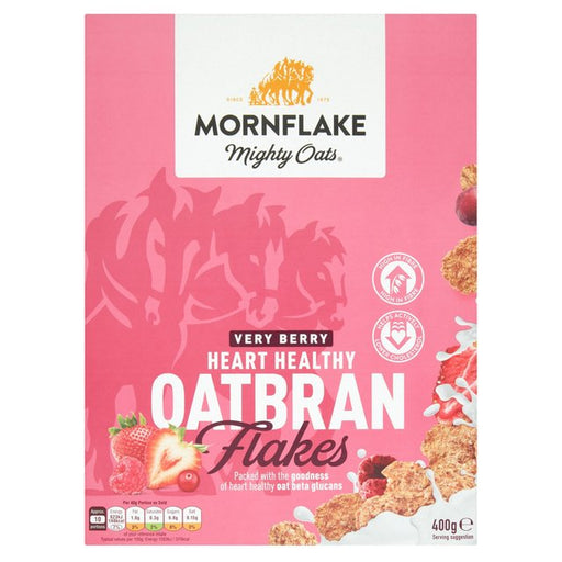 Mornflake Oatbran Flakes Very Berry 400g Botiga