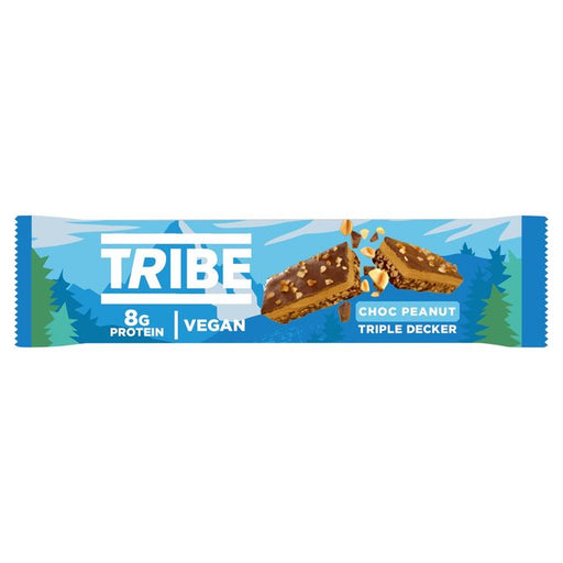 TRIBE Triple Decker Choc Peanut Butter Bar 40g Botiga