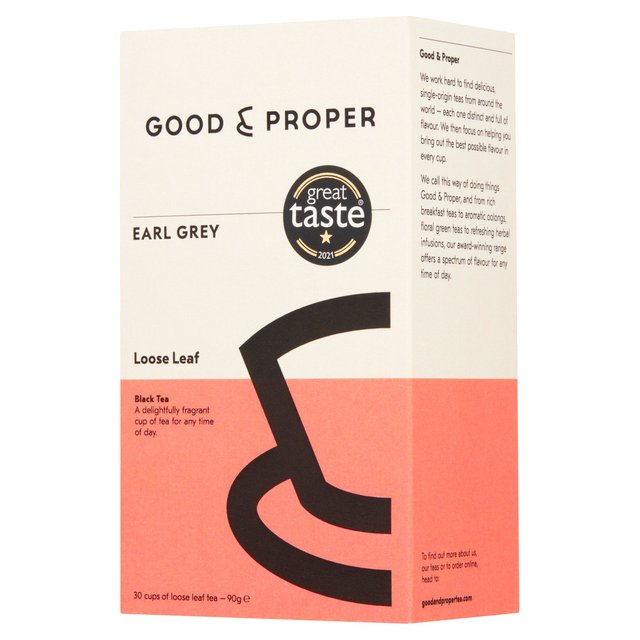 Good & Proper Tea - Loose Leaf Earl Grey Tea 90g Botiga