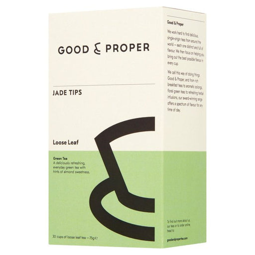 Good & Proper Tea - Loose Leaf Jade Tips Green Tea 75g Botiga