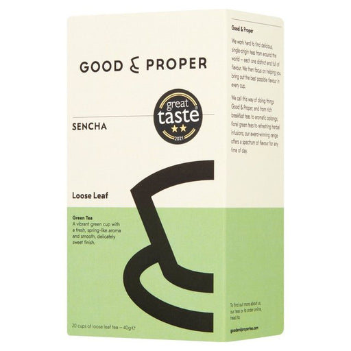 Good & Proper Tea - Loose Leaf Sencha Green Tea 40g Botiga
