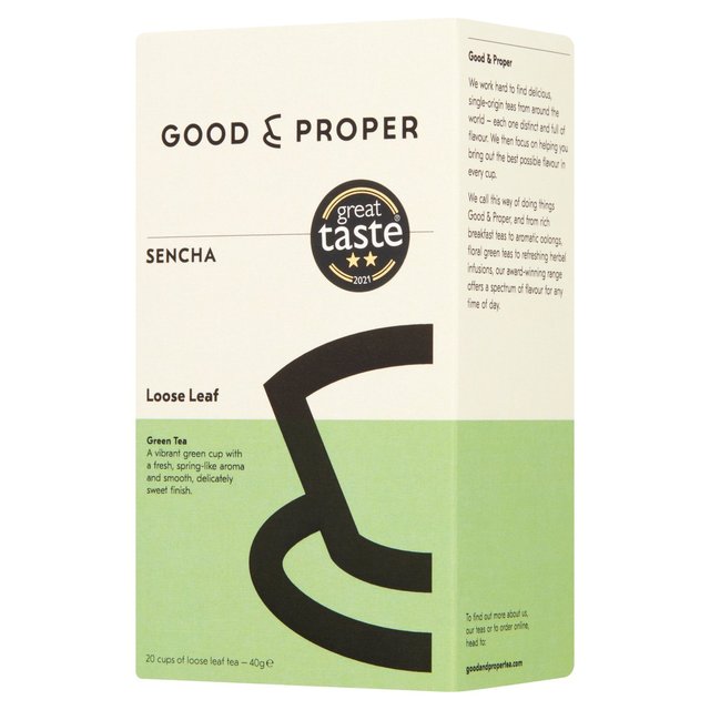 Good & Proper Tea - Loose Leaf Sencha Green Tea 40g Botiga