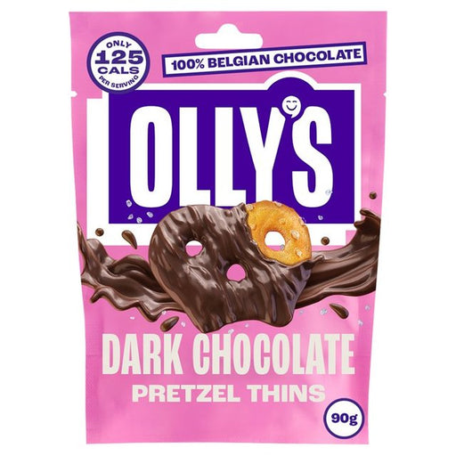 Olly's Pretzel Thins - Dark Chocolate 90g Botiga