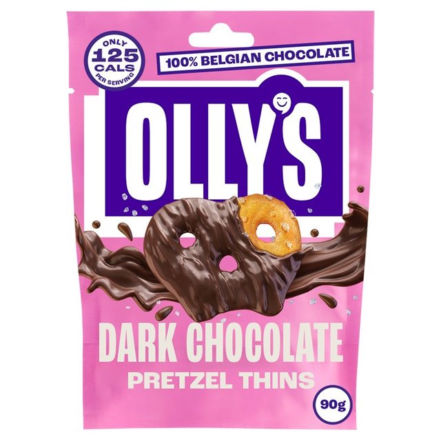 Olly's Pretzel Thins - Dark Chocolate 90g Botiga