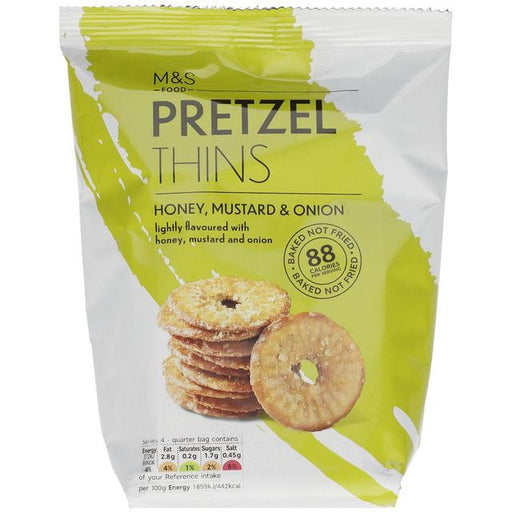 M&S Honey & Mustard Pretzel Thins 80g Botiga