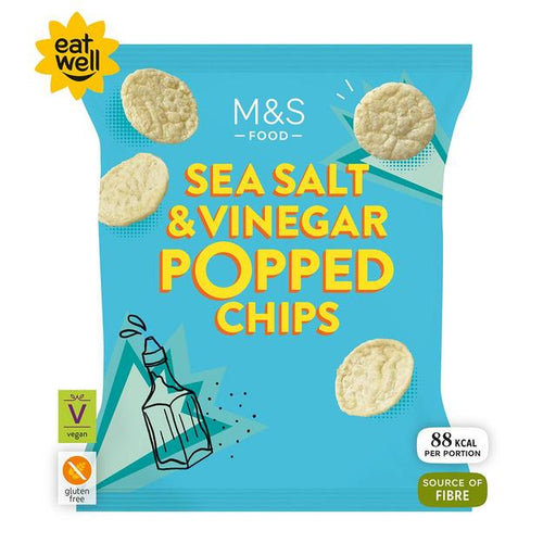 M&S Sea Salt & Apple Cider Vinegar Popped Potato Chips 80g Botiga