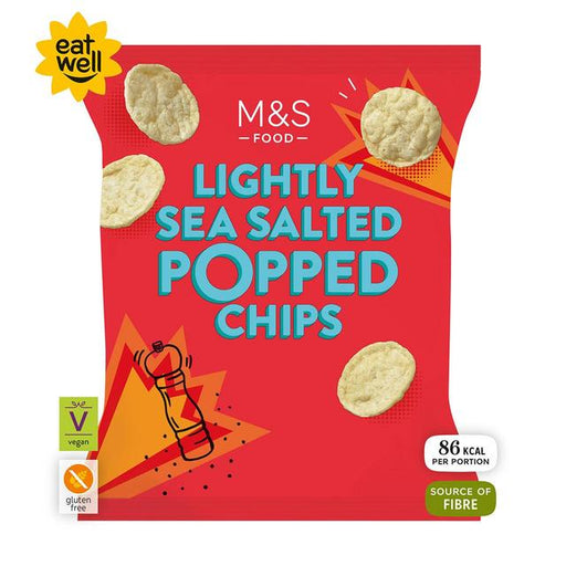 M&S Lightly Salted Popped Potato Chips 80g Botiga