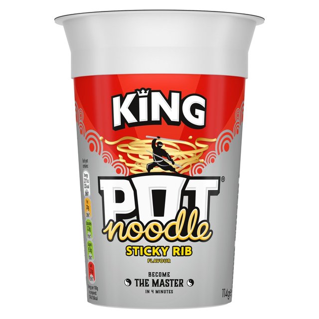 King Pot Noodle Sticky Rib 114g Botiga
