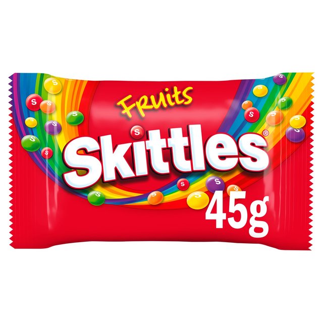 Skittles Vegan Chewy Sweets Fruit Flavoured Bag 45g Botiga