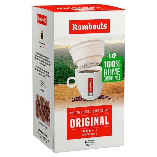Rombouts Original Compostable One Cup Filter Coffee 10 x 1 per pack Botiga