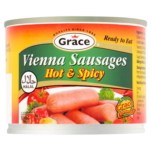 Grace Vienna Sausages Hot & Spicy Halal 200g Botiga