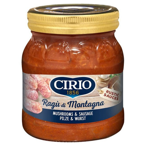 Cirio Sausage & Mushroom Pasta Sauce Ragu 350g Botiga