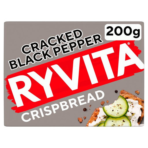 Ryvita Crispbread Cracked Black Pepper Crackers 200g Botiga