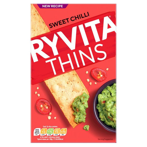 Ryvita Thins Sweet Chilli Flatbread Crackers 125g Botiga