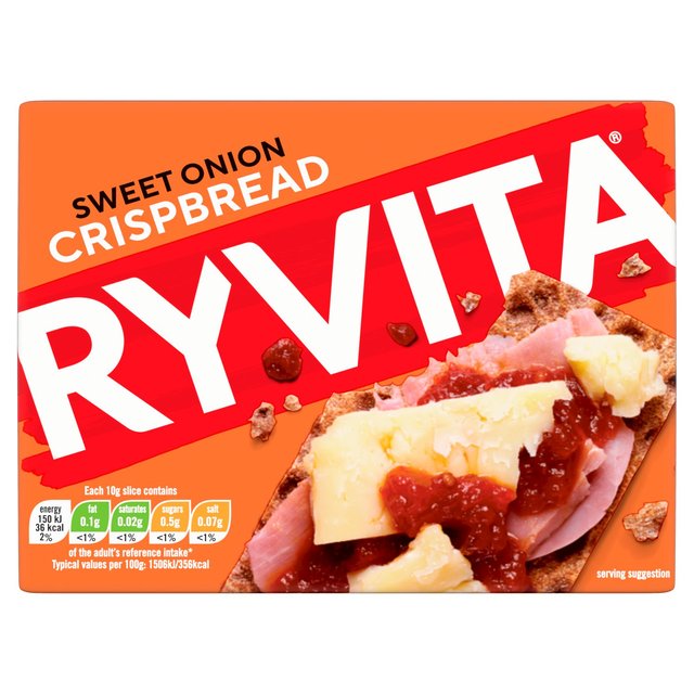 Ryvita Crispbread Sweet Onion Crackers 200g Botiga