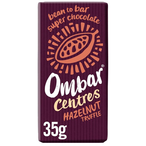 Ombar Centres Hazelnut Truffle Organic Vegan Fair Trade Chocolate 35g Botiga