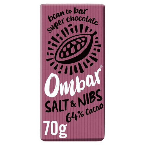 Ombar Salt & Nibs Organic Vegan Fair Trade Chocolate 70g Botiga