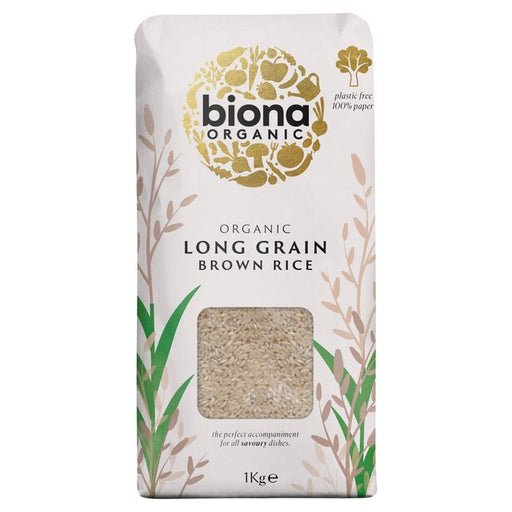 Biona Organic Long Grain Brown Rice 1kg Botiga