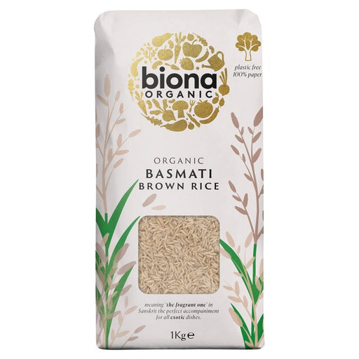 Biona Organic Basmati Brown Rice 1kg Botiga