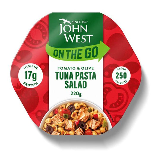 John West On The Go Tomato & Olive Tuna Pasta Salad 220g Botiga