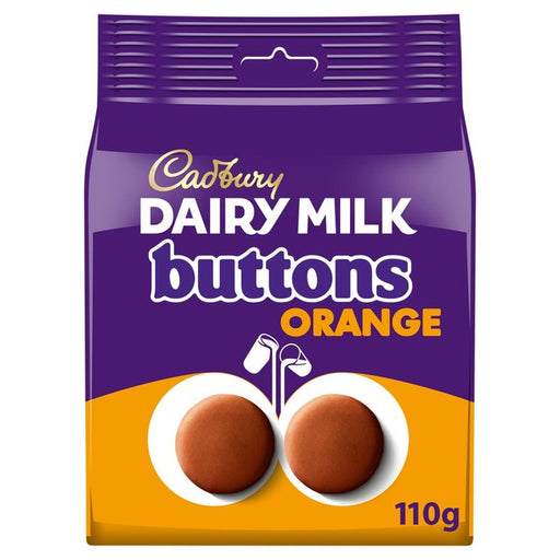 Cadbury Dairy Milk Orange Chocolate Giant Buttons Bag 110g Botiga