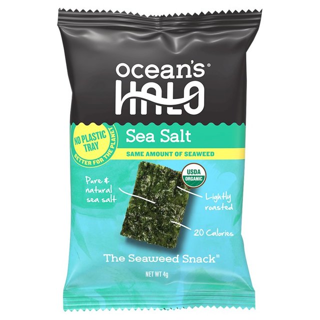 Ocean's Halo Sea Salt Seaweed Snack 4g Botiga